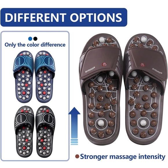 💥HOST PICK💥BYRIVER Acupressure Massager Jade Stone Acupoint Reflexology Sandal - Picture 2 of 8